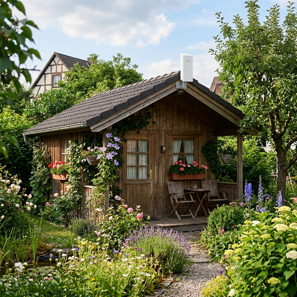 TP-Link Omada CPE510 Richtfunk Gartenhütte